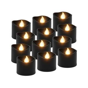 Černé LED svíčky 12 kusů 3,6 cm, MX__5900779957602