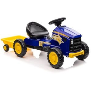 Šlapací traktor s přívěsem G206 modrý