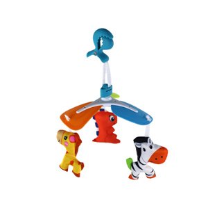 Lean Toys Barevný kolotoč nad postýlku se zvířátky