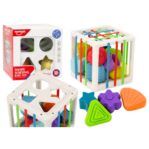 Lean Toys Edukační kostka třídič barevných kostek pro kojence