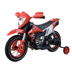 Ramiz elektrická motorka Cross s nafukovacími koly červená