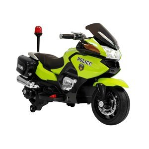 Elektrická cestovní motorka Policie zelená