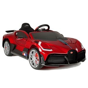Elektrické auto Bugatti Divo lakované červené