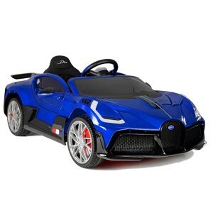 Elektrické auto Bugatti Divo modré lakované