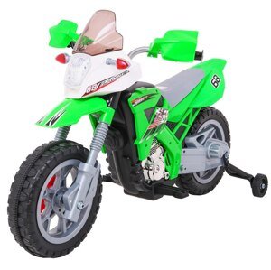 Dětská elektrická motorka CrossBike zelená