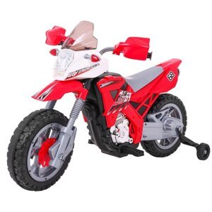 Dětská elektrická motorka CrossBike červená