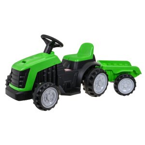 Elektrický traktor s přívěsem TR1908 zelený