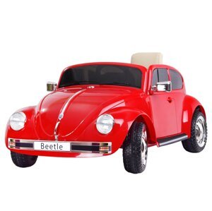 Elektrické autíčko Volkswagen Brouk Beetle červené