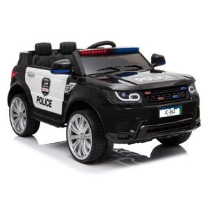 Elektrické autíčko Land Rover policie černé