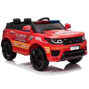 Elektrické autíčko Land Rover hasiči červené