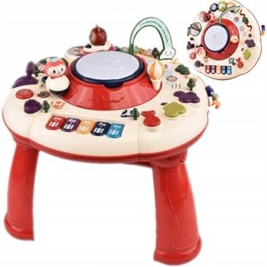 Interaktivní hudební stolek pro děti červený