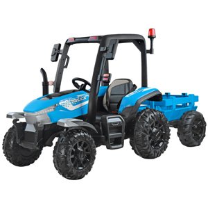 Tomido Elektrický traktor s přívěsem Blast BLUE
