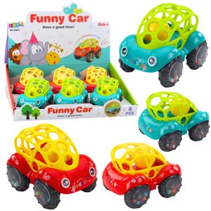 Lean Toys Dětské chrastící autíčko