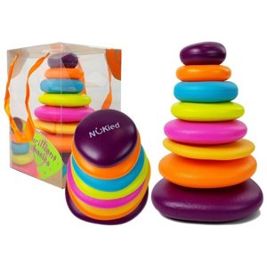 Lean Toys Barevná stavebnice pyramida pro nejmenší NUKied
