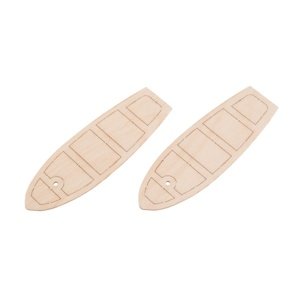 Dřevěné sedačky pro člun 32x90mm (2 ks) Maketové doplňky IQ models