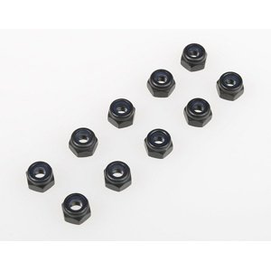 M4 samojistné matky, černé, 10 ks. Náhradní díly IQ models