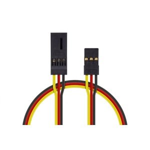 4603 S prodlužovací kabel 150mm JR plochý silný, zlacené kontakty (PVC) Konektory a kabely IQ models