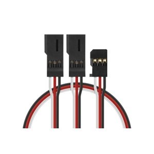 4701 J "Y"-kabel Futaba plochý silný krátký 150mm (PVC) Konektory a kabely IQ models