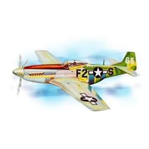 P-51 Mustang (705mm) laser.vyřezávaný Modely letadel IQ models