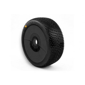 CLAYMORE V2 BUGGY C3 (MEDIUM) nalepené gumy, černé disky, 2 ks. Příslušenství auta IQ models