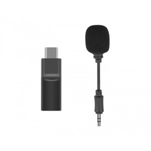 Mini mikrofon a audio adaptér (3,5 mm na USB-C) Foto a Video IQ models