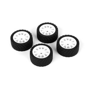 CARTEN nalepené M-Rally gumy na bílých 10 papr. diskách +1mm, 4 ks. Kola IQ models