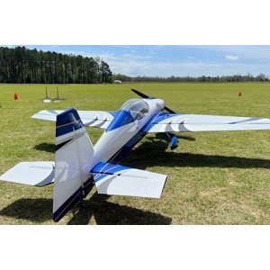 114" Extra NG - Modrá/Bílá/Stříbrná 2,9m Modely letadel IQ models