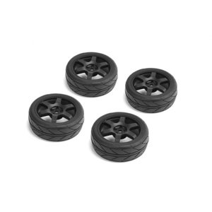 CARTEN nalepené Intermedium gumy 26mm na černých 6 papr. diskách, 0mm OFFset, 4 ks. Příslušenství auta IQ models