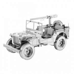 Metal Earth Luxusní ocelová stavebnice Willys Jeep Autodráhy a stavebnice IQ models