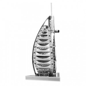 Metal Earth Luxusní ocelová stavebnice Burj Al Arab Autodráhy a stavebnice IQ models