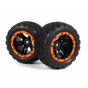 Nalepené gumy 1/16 ST Oranžové 2ks Příslušenství auta IQ models