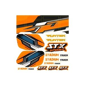 STX - nálepky oranžové Modely aut IQ models