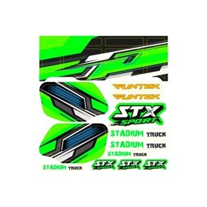 STX - nálepky zelené Modely aut IQ models