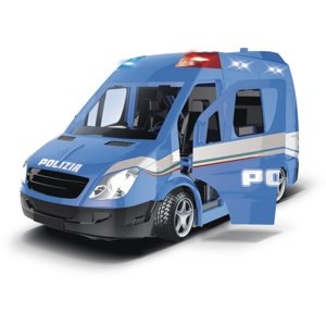 RE.EL Toys mobilní policejní jednotka Polizia 1:20 se světly a zvuky natahovací RC auta, traktory, bagry IQ models