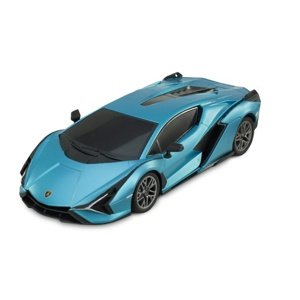 Siva RC auto Lamborghini Sian 1:24 modrá metalíza ,100% RTR, LED světla RC auta, traktory, bagry IQ models