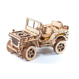 Wooden City stavebnice Jeep 4x4 Autodráhy a stavebnice IQ models