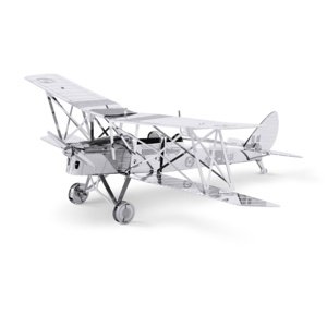 Metal Earth Luxusní ocelová stavebnice DH82 Tiger Moth Autodráhy a stavebnice IQ models