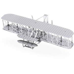 Metal Earth Luxusní ocelová stavebnice Letadlo bratří Wrightů Autodráhy a stavebnice IQ models