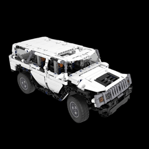 CaDA RC stavebnice Hummer H2 Warrior 325 dílků Autodráhy a stavebnice IQ models