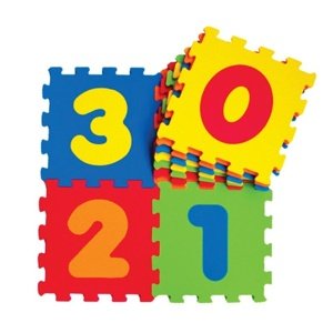 Siva Pěnové puzzle pro děti - čísla Doplňky IQ models