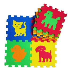 Siva Pěnové puzzle pro děti - zvířata Doplňky IQ models