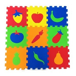 Siva Pěnové puzzle pro děti - ovoce Doplňky IQ models