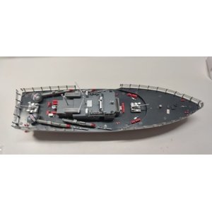 RC torpedo boat 1:115- Nové, funkční, poškozeno dopravou viz foto, outlet RC lodě IQ models