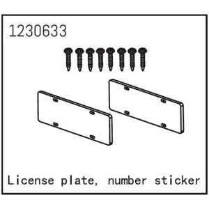 Number Plate RC auta IQ models