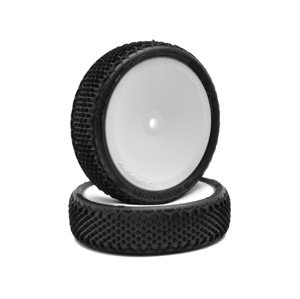 Schumacher 1/10 Splinter - nalepená, žlutá směs, přední 2wd, 1 pár Kola IQ models