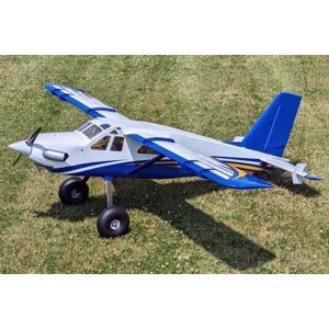 100" Turbo Bushmaster - Modrá/Bílá 2,54m Modely letadel IQ models