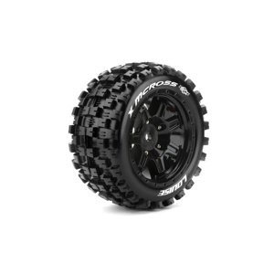 X-MCROSS SPORT 1/5 24mm hex Black Rims, 2 ks Příslušenství auta IQ models