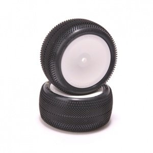 Schumacher 1/10 Azami - nalepená, žlutá směs, zadní 4wd/2wd, 1 pár Příslušenství auta IQ models