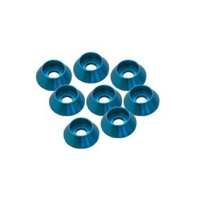 3 mm. hliníkové kuželové podložky modré, 8 ks. Příslušenství auta IQ models