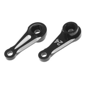 Alu páka jednoramenná, černá, pro Hitec 1 ks. Serva IQ models